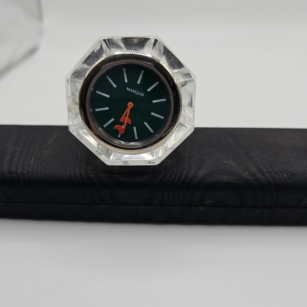 Marquis Waterford Crystal Golf Tee Desk Clock